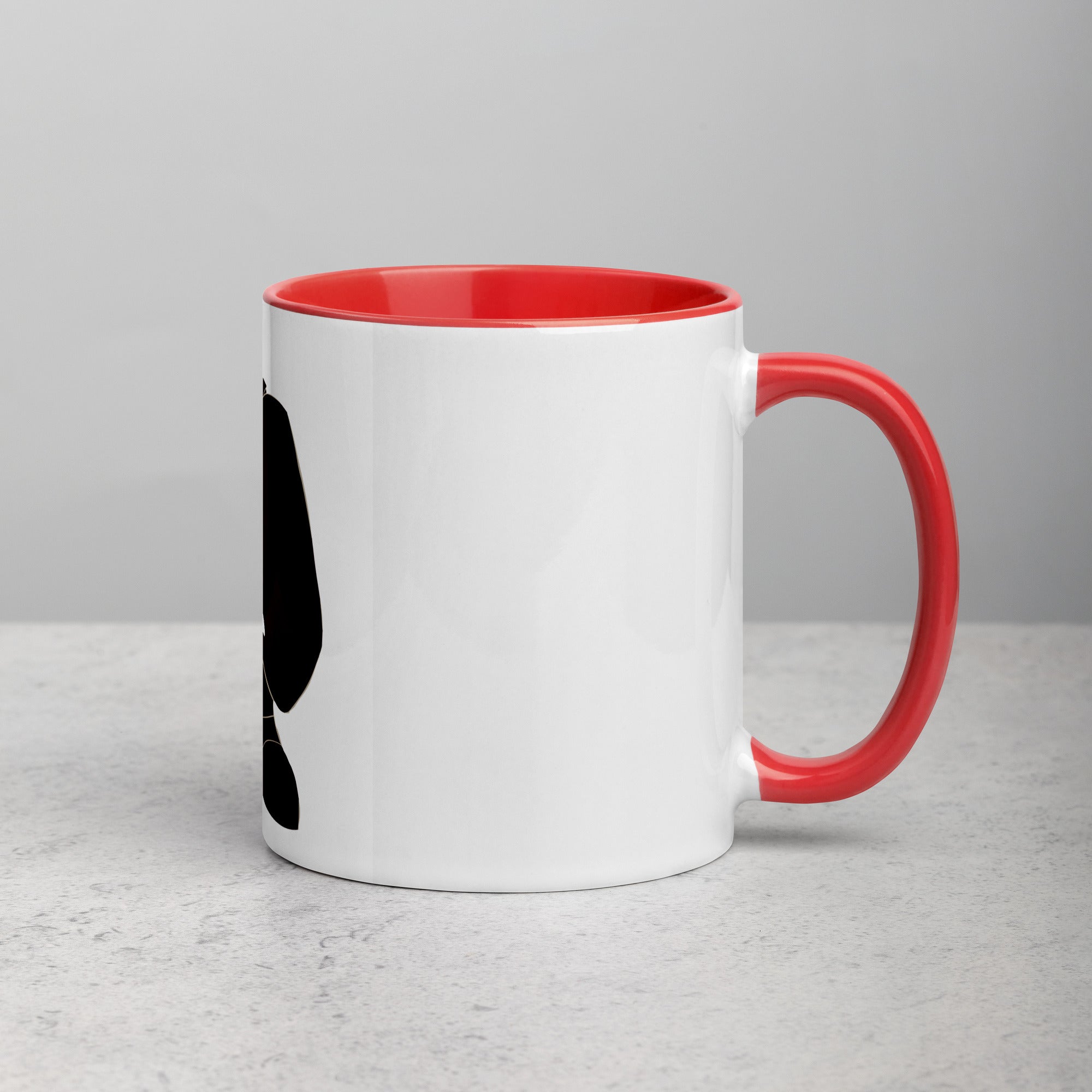 David and Goliath Ceramic Mug with Color Inside