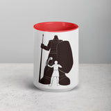 David and Goliath Ceramic Mug with Color Inside