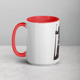 David and Goliath Ceramic Mug with Color Inside