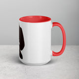 David and Goliath Ceramic Mug with Color Inside