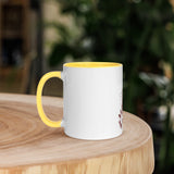 Peter Walking on Water_No Waves Colored Rim Inside and Handle Mug