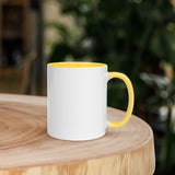 Peter Walking on Water_No Waves Colored Rim Inside and Handle Mug