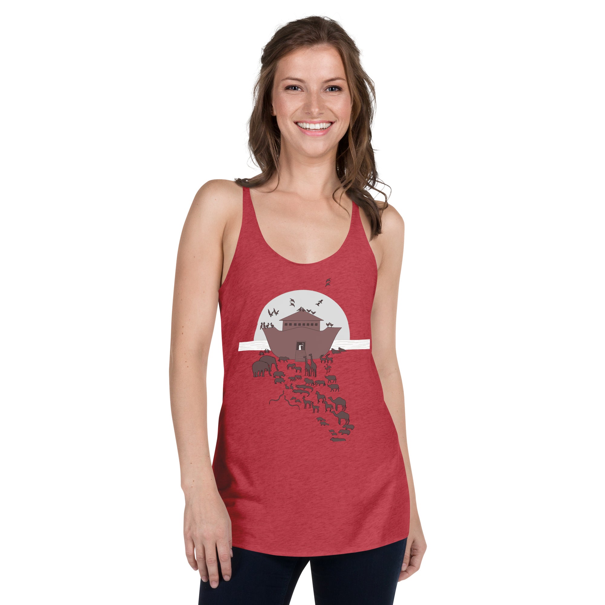 Noah's Ark Women's Racerback Soft Tank Top