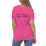 Water-to-Wine Women's Relaxed Comfortable T-Shirt