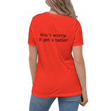 Water-to-Wine Women's Relaxed Comfortable T-Shirt